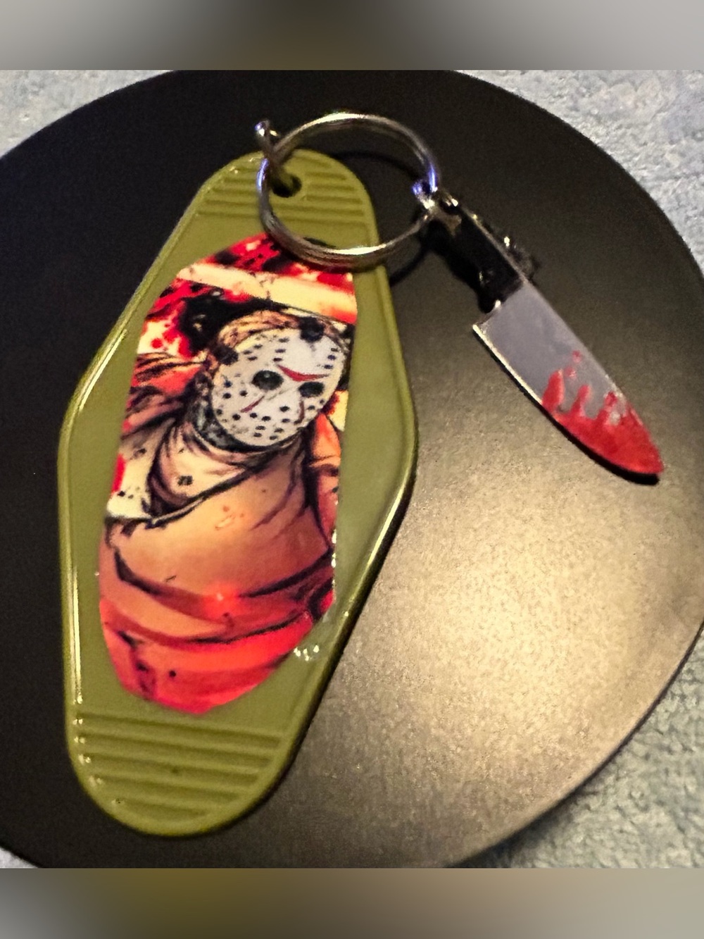 JASON VORHEES/HALLOWEEN-INSPIRED FANDOM KEYCHAIN/PURSE CHARM/HANDCRAFTED